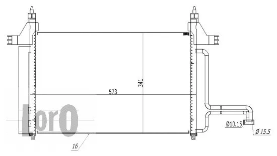 Condenser, air conditioning (016-016-0007)