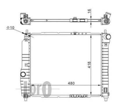 Radiator, engine cooling (007-017-0002)