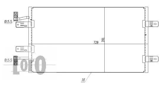 Condenser, air conditioning (037-016-0046)