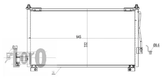 Condenser, air conditioning (030-016-0018)