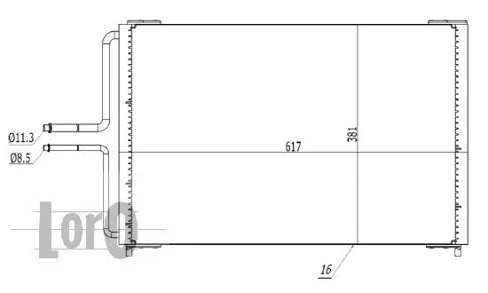 Condenser, air conditioning (042-016-0037)