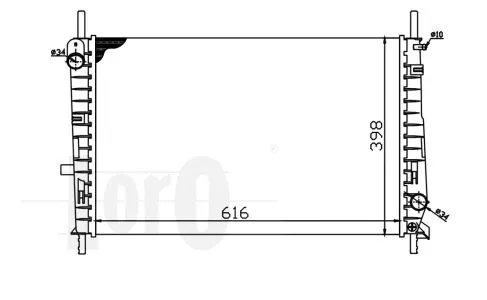 Radiator, engine cooling (017-017-0005)