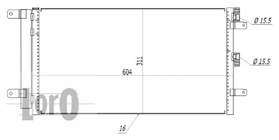 Condenser, air conditioning (016-016-0028)
