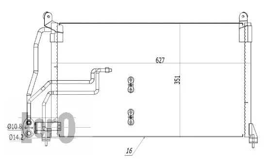 Condenser, air conditioning (037-016-0043)