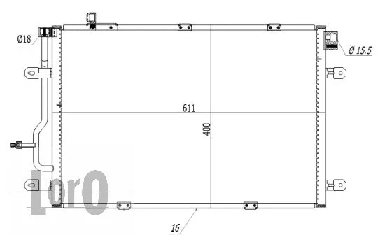 Condenser, air conditioning (003-016-0006)
