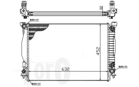 Radiator, engine cooling (003-017-0017)