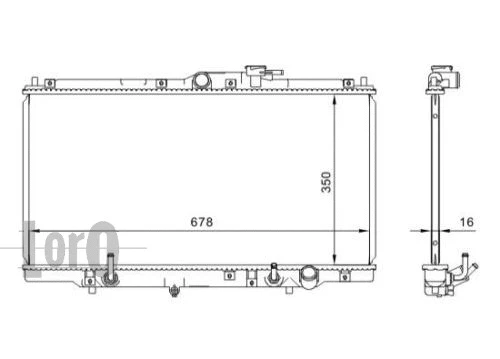 Radiator, engine cooling (018-017-0009)