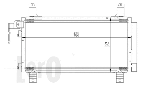 Condenser, air conditioning (030-016-0007)