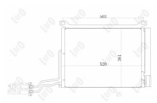 Condenser, air conditioning (032-016-0003)