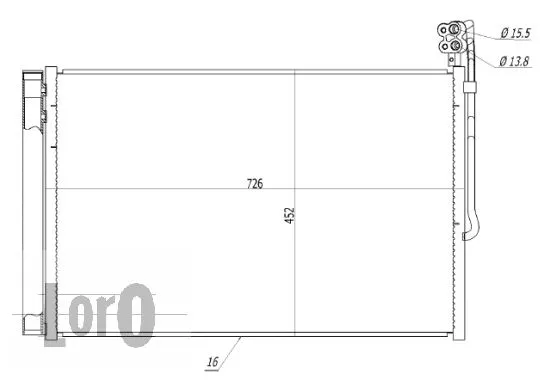 Condenser, air conditioning (053-016-0008)