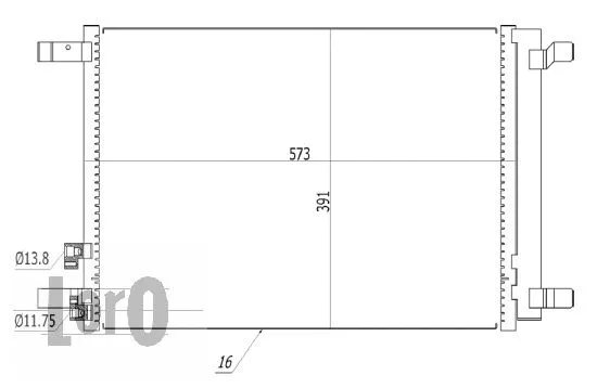 Condenser, air conditioning (003-016-0024)