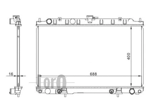 Radiator, engine cooling (035-017-0001)