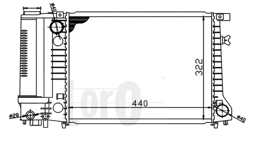 Radiator, engine cooling (004-017-0004)