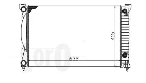 Radiator, engine cooling (003-017-0016-B)