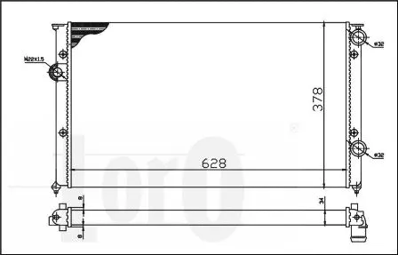 Radiator, engine cooling (053-017-0004)