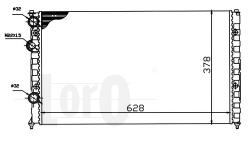 Radiator, engine cooling (046-017-0009)