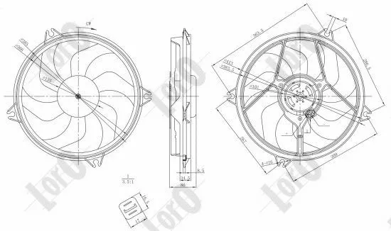 Fan, engine cooling (009-014-0001)