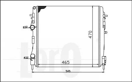 Radiator, engine cooling (042-017-0028)