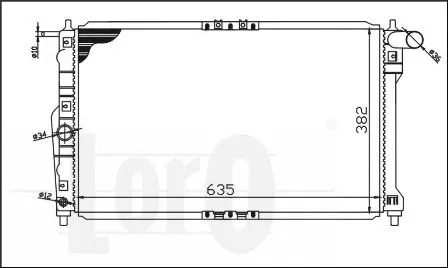 Radiator, engine cooling (011-017-0001)
