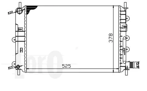 Radiator, engine cooling (017-017-0004)