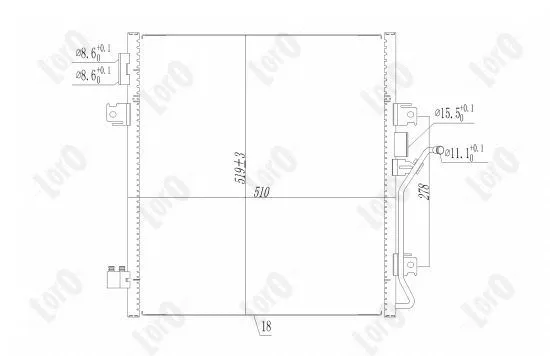 Condenser, air conditioning (023-016-0010)