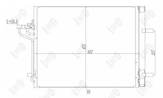Condenser, air conditioning (017-016-0031)