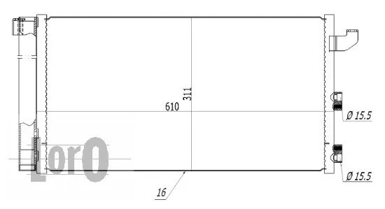 Condenser, air conditioning (016-016-0001)