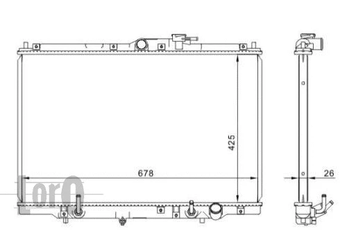 Radiator, engine cooling (018-017-0004)