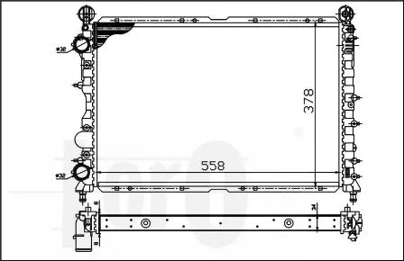 Radiator, engine cooling (002-017-0010)