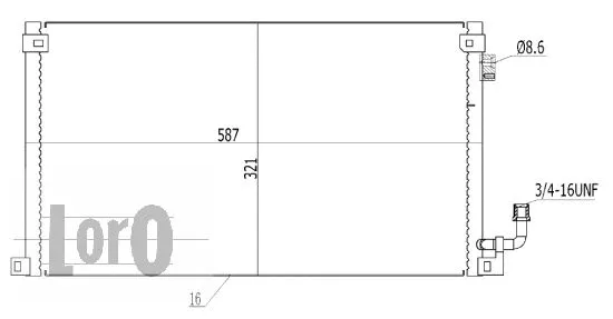 Condenser, air conditioning (009-016-0023)