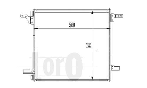 Condenser, air conditioning (054-016-0024)