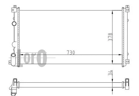 Radiator, engine cooling (037-017-0070)