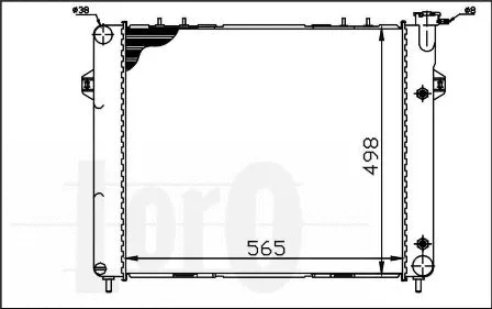 Radiator, engine cooling (023-017-0001)