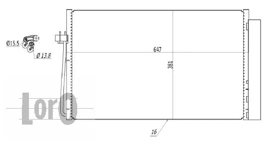 Condenser, air conditioning (004-016-0016)