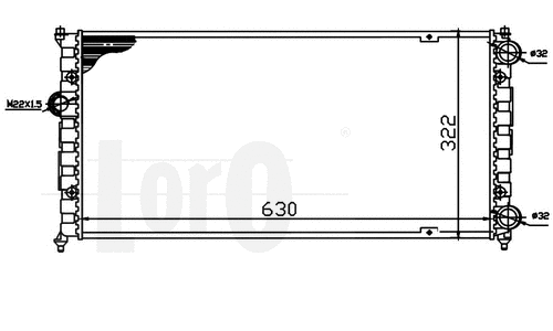 Radiator, engine cooling (046-017-0001)