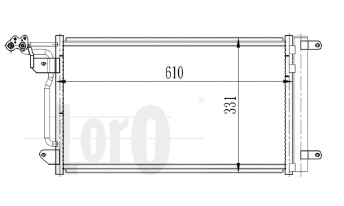 Condenser, air conditioning (003-016-0022)