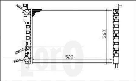 Radiator, engine cooling (016-017-0010)