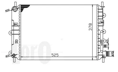 Radiator, engine cooling (017-017-0022)