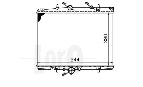Radiator, engine cooling (038-017-0003)
