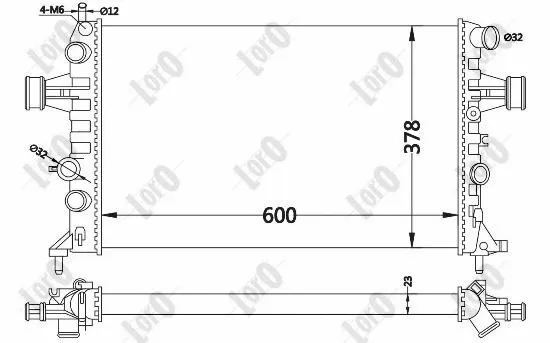 Radiator, engine cooling (037-017-0019)