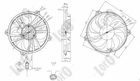 Fan, engine cooling (009-014-0002)