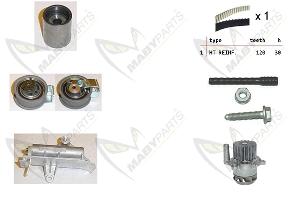 Water Pump & Timing Belt Kit (OBKWP0113)