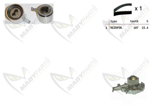 Water Pump & Timing Belt Kit (OBKWP0077)