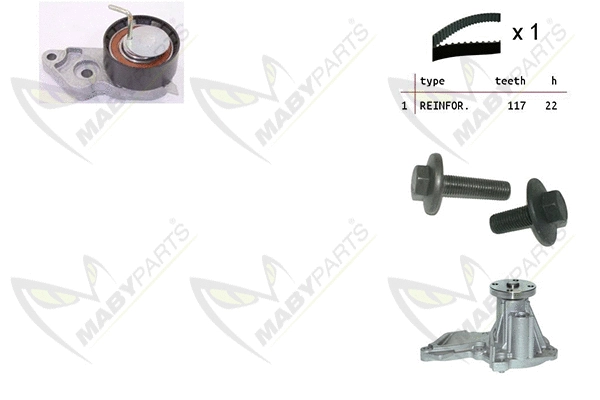 Water Pump & Timing Belt Kit (OBKWP0111)