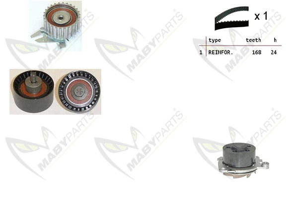 Water Pump & Timing Belt Kit (OBKWP0114)