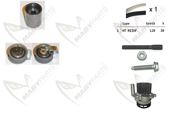Water Pump & Timing Belt Kit (OBKWP0084)