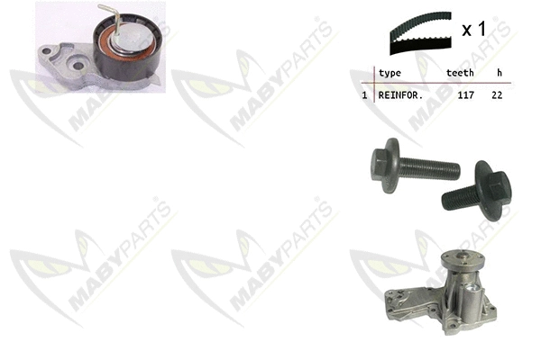 Water Pump & Timing Belt Kit (OBKWP0150)