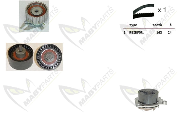 Water Pump & Timing Belt Kit (OBKWP0088)