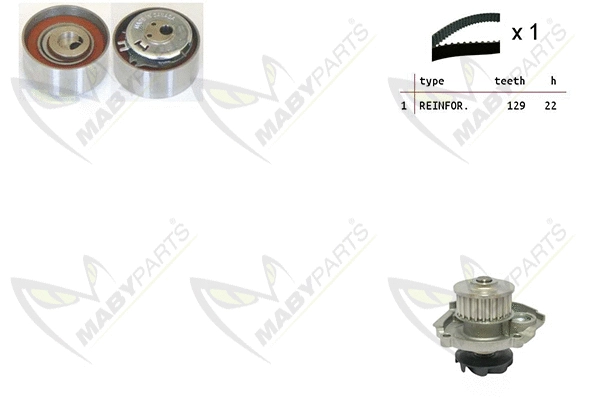Water Pump & Timing Belt Kit (OBKWP0053)