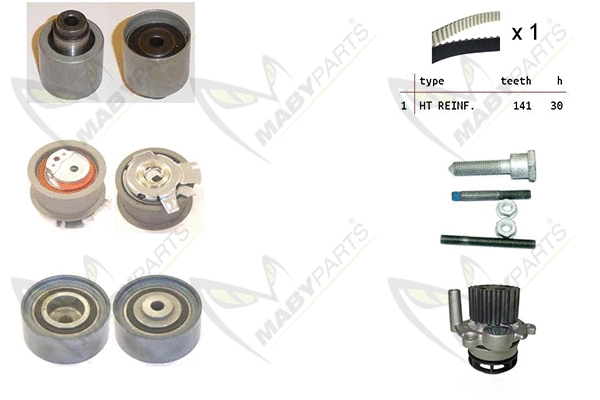 Water Pump & Timing Belt Kit (OBKWP0083)